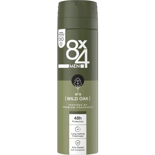 Men Deospray No.8 Wild Oak 150ML 1 Men Deospray No.8 Wild Oak 150ML