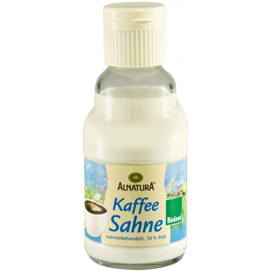 Bio Kaffeesahne 10% Fett 165G 1 Bio Kaffeesahne 10% Fett 165G