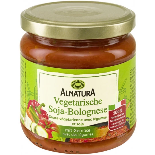 Bio Vegetarische Soja-Bolognese 350ML 1 Bio Vegetarische Soja-Bolognese 350ML