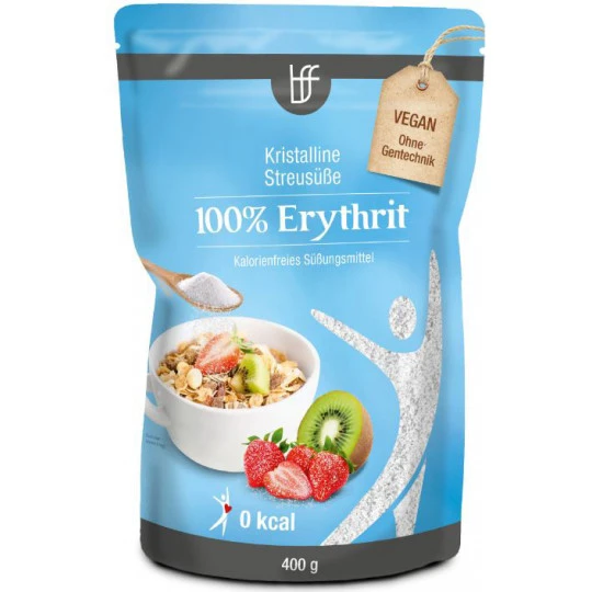 100% Erythrit - Kristalline Streusüße 400G 1 100% Erythrit - Kristalline Streusüße 400G