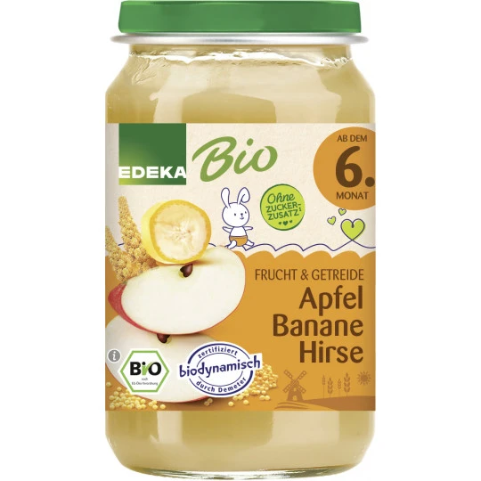 Bio Apfel-Banane-Hirse Ab Dem 6.Monat 190G 1 Bio Apfel-Banane-Hirse Ab Dem 6.Monat 190G