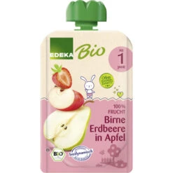 Bio Birne & Erdbeere In Apfel Ab 1.Jahr 100G