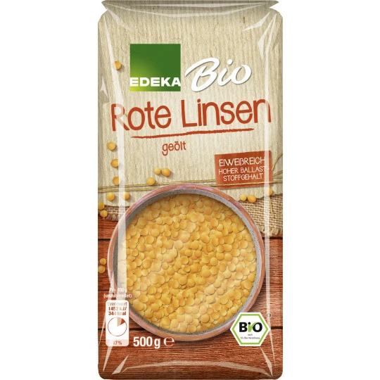 Bio Rote Linsen Geölt 500G 1 Bio Rote Linsen Geölt 500G