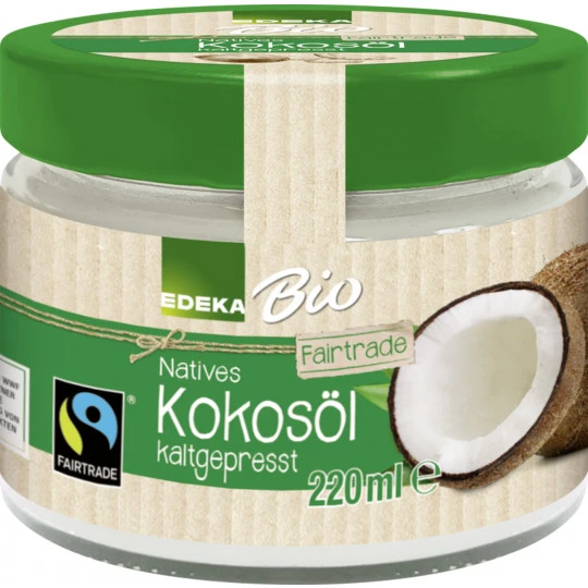 Bio Natives Kokosöl Kaltgepresst Fairtrade 220ML 1 Bio Natives Kokosöl Kaltgepresst Fairtrade 220ML