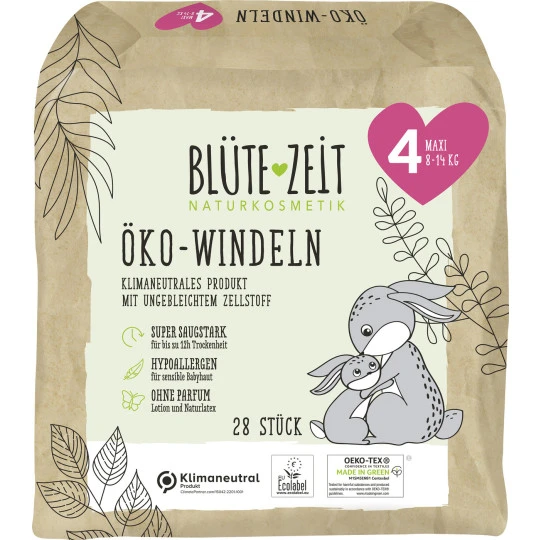 Öko-Windeln Größe 4 Maxi 8-14KG 28ST 1 Öko-Windeln Größe 4 Maxi 8-14KG 28ST