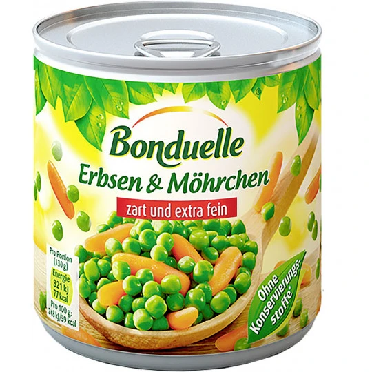 Erbsen & Möhrchen Zart Und Extra Fein 800G 1 Erbsen & Möhrchen Zart Und Extra Fein 800G