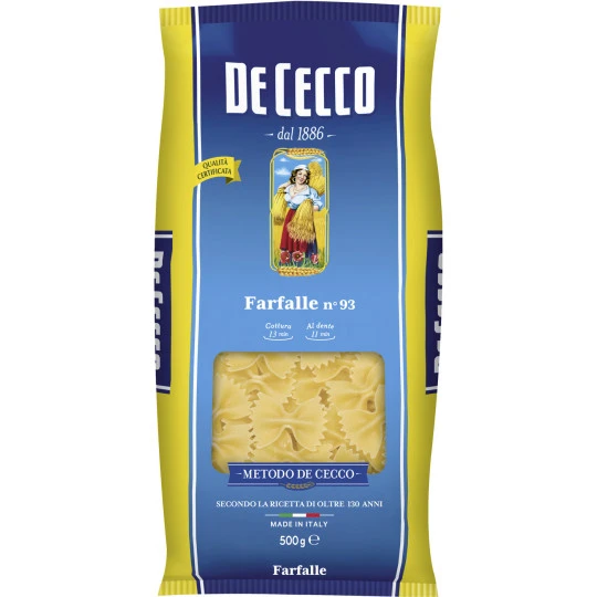Cecco Farfalle No 93 500G 1 Cecco Farfalle No 93 500G