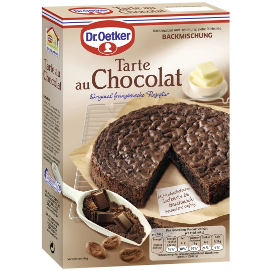 Dr. Oetker Backmischung Tarte Au Chocolat 470G 1 Dr. Oetker Backmischung Tarte Au Chocolat 470G