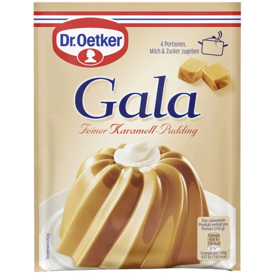 Dr. Oetker Gala Puddingpulver Echt Karamel 3ST 123G 1 Dr. Oetker Gala Puddingpulver Echt Karamel 3ST 123G