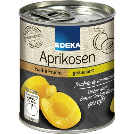 Aprikosen Halbe Frucht Gezuckert Kleine Dose 225G 1 Aprikosen Halbe Frucht Gezuckert Kleine Dose 225G