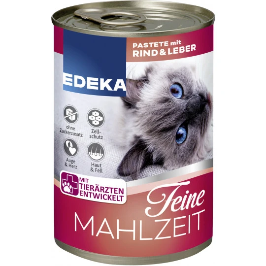Feine Mahlzeit Pastete Mit Rind & Leber 400G