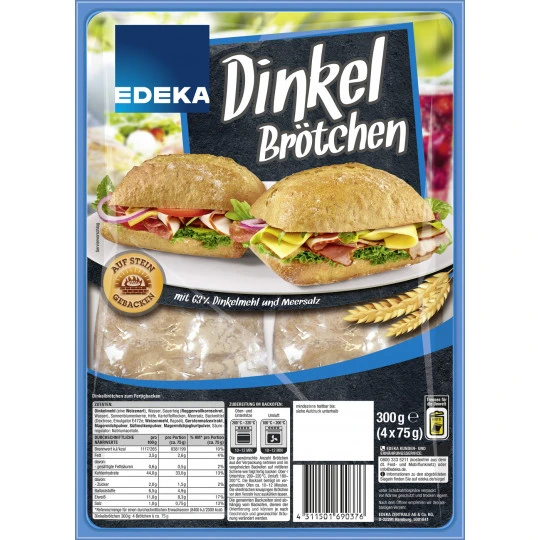 Dinkelbrötchen 4ST 300G 1 Dinkelbrötchen 4ST 300G