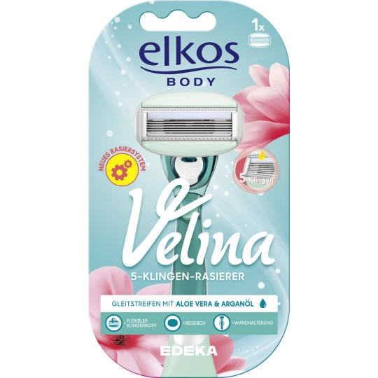 Body Velina 5-Klingen Rasiersystem + 1 Klinge 1 Body Velina 5-Klingen Rasiersystem + 1 Klinge