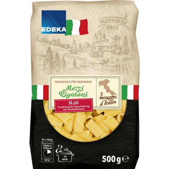 Italia Mezzi Rigatoni 500G 1 Italia Mezzi Rigatoni 500G