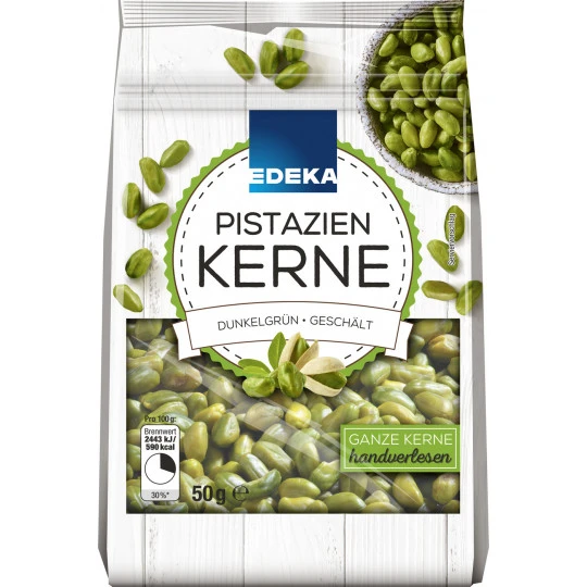 Pistazienkerne Dunkelgrün, Geschält 50G 1 Pistazienkerne Dunkelgrün, Geschält 50G