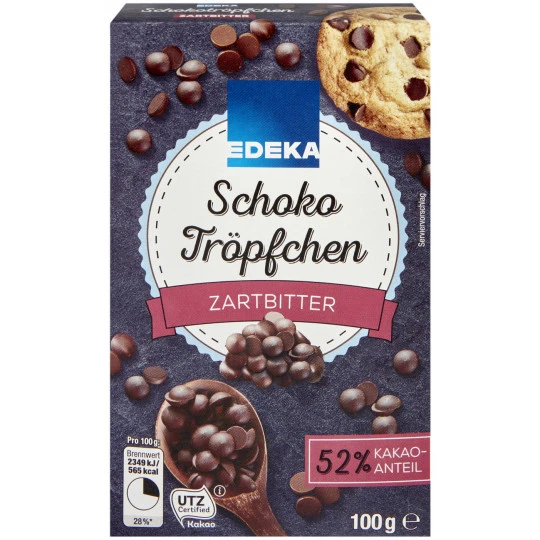 Schokotröpfchen Zartbitter 100G 1 Schokotröpfchen Zartbitter 100G