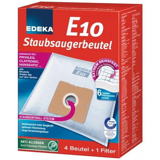 Staubsaugerbeutel E10 4ST 1 Staubsaugerbeutel E10 4ST
