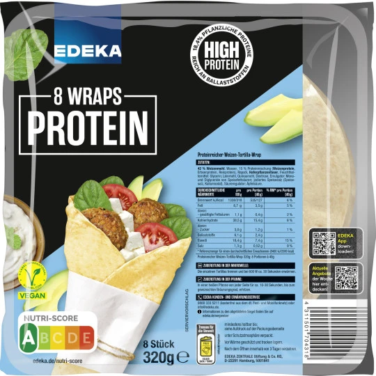 Wraps Protein 8ST 320G 1 Wraps Protein 8ST 320G
