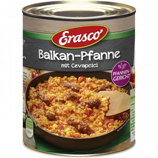 Balkan-Pfanne Mit Cevapcici 800G 1 Balkan-Pfanne Mit Cevapcici 800G