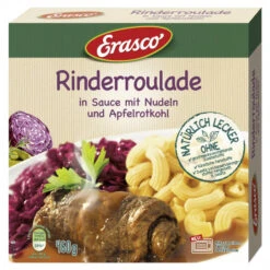 Rinderroulade In Sauce Mit Nudeln & Apfelrotkohl 460G