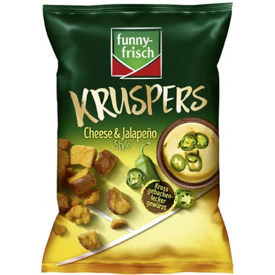 Kruspers Cheese & Jalapeno Style 120G 1 Kruspers Cheese & Jalapeno Style 120G