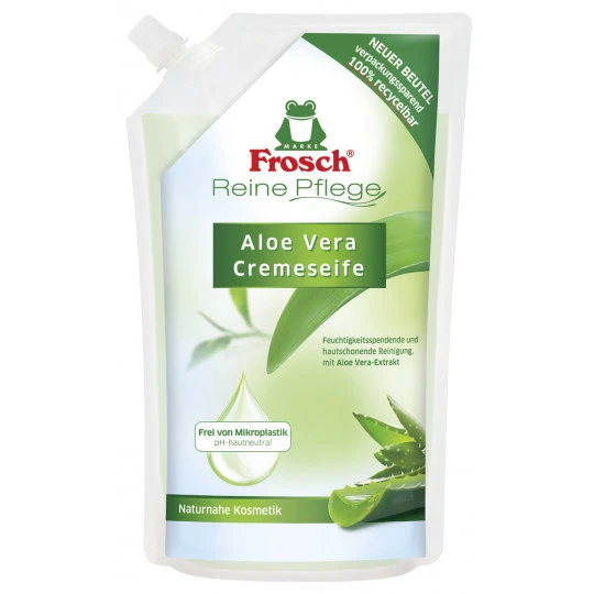 Reine Pflege Cremeseife Aloe Vera Nachfüllbeutel 500ML 1 Reine Pflege Cremeseife Aloe Vera Nachfüllbeutel 500ML