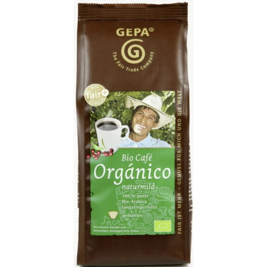 Faitrade Bio Cafe Organico Naturmild Gemahlen 250G 1 Faitrade Bio Cafe Organico Naturmild Gemahlen 250G