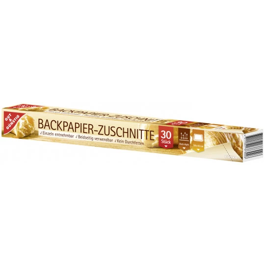 & Günstig Backpapier Zuschnitte 30ST 1 & Günstig Backpapier Zuschnitte 30ST
