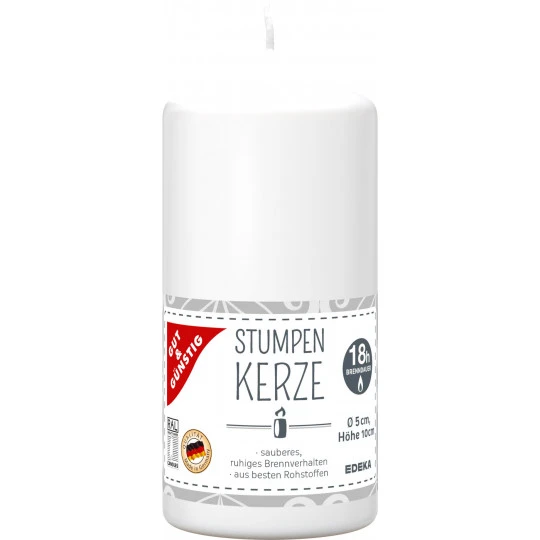 Stumpenkerze Weiß 100/48mm 1ST 1 Stumpenkerze Weiß 100/48mm 1ST