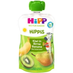 Bio Hippis Kiwi In Birne-Banane 100G