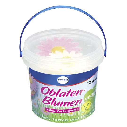 Oblaten Blumen 12ST 1 Oblaten Blumen 12ST