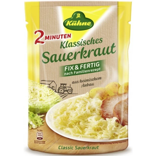 2 Minuten Klassisches Sauerkraut Fix & Fertig 400G 1 2 Minuten Klassisches Sauerkraut Fix & Fertig 400G