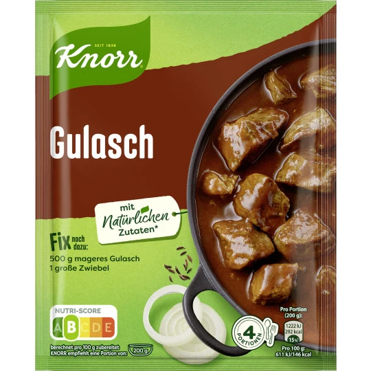Knorr Fix Gulasch 49G 1 Knorr Fix Gulasch 49G