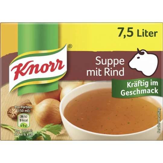 Knorr Fleisch Bouillon Für 7,5L 150G 1 Knorr Fleisch Bouillon Für 7,5L 150G