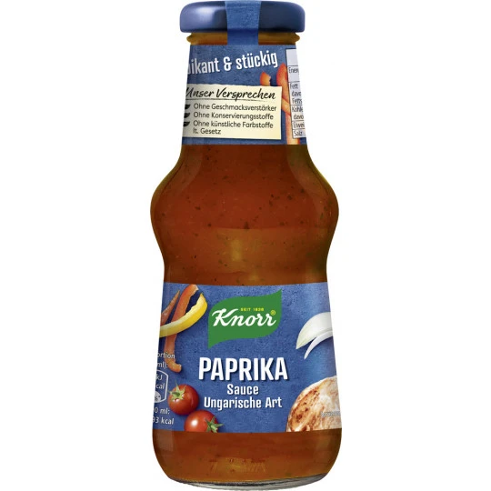 Knorr Paprika Sauce Ungarische Art 250ML 1 Knorr Paprika Sauce Ungarische Art 250ML