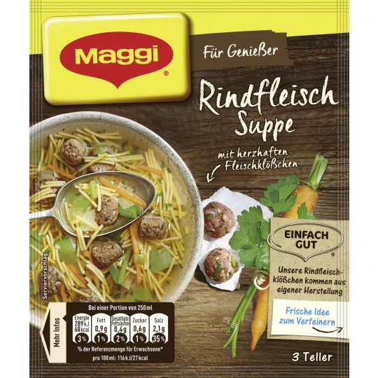 Für Genießer Rindfleisch Suppe Ergibt 750ML 1 Für Genießer Rindfleisch Suppe Ergibt 750ML