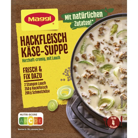 Hackfleisch Käse-Suppe 46G 1 Hackfleisch Käse-Suppe 46G