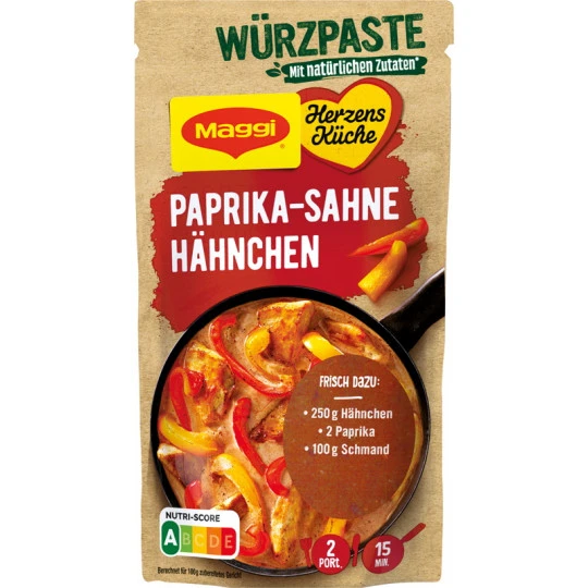 Herzensküche Paprika Sahne Hähnchen 65G 1 Herzensküche Paprika Sahne Hähnchen 65G