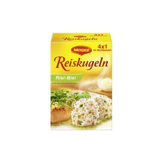 Reiskugeln Risi-Bisi Mit Gemüsestückchen 4x 31,25G 1 Reiskugeln Risi-Bisi Mit Gemüsestückchen 4x 31,25G