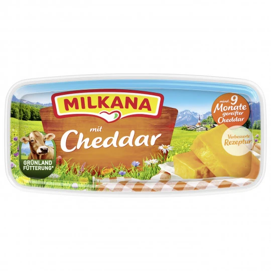 Schmelzkäse Mit Cheddar 48% Fett 190G 1 Schmelzkäse Mit Cheddar 48% Fett 190G