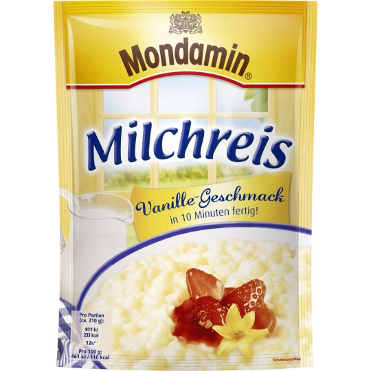 Milchreis Vanille-Geschmack 117G 1 Milchreis Vanille-Geschmack 117G
