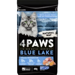 Paws Blue Lake Premium Trockenfutter Reich An MSC Fisch Mit Süsskartoffel 400G