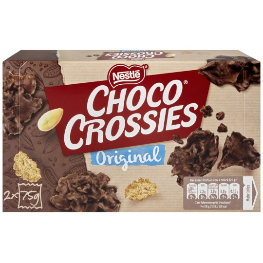 Nestlé® Choco Crossies Classic 2x75G 1 Nestlé® Choco Crossies Classic 2x75G