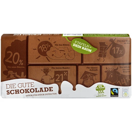 For The Planet Die Gute Schokolade Fairtrade 100G 1 For The Planet Die Gute Schokolade Fairtrade 100G