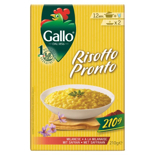 Gallo Risotto Pronto A La Milanese Mit Safran 210G 1 Gallo Risotto Pronto A La Milanese Mit Safran 210G