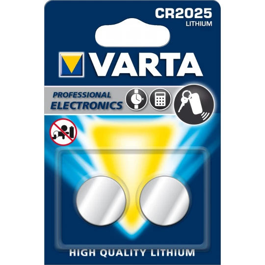 Varta Knopfzelle CR 2025 Lithium 2ST 1 Varta Knopfzelle CR 2025 Lithium 2ST