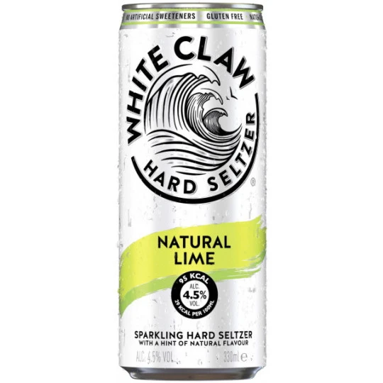 White Claw Hard Seltzer Natural Lime 0,33L 1 White Claw Hard Seltzer Natural Lime 0,33L